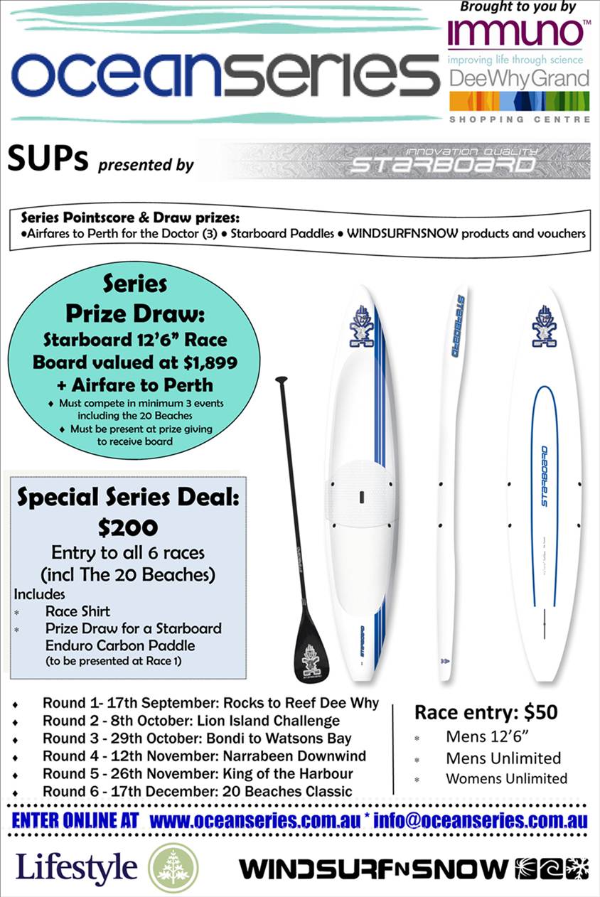 Sydney SUP Oceanseries Flyer