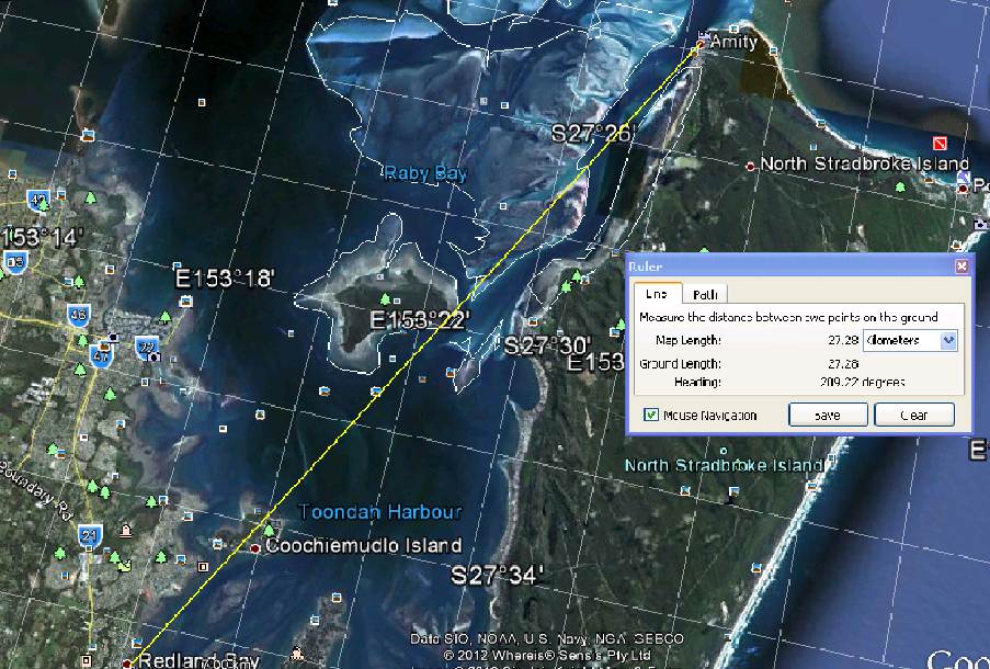 North Straddie to Redland
