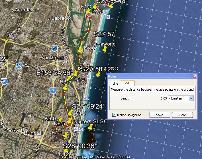 Doug Jennings Park Seaway to Via roma Bridge