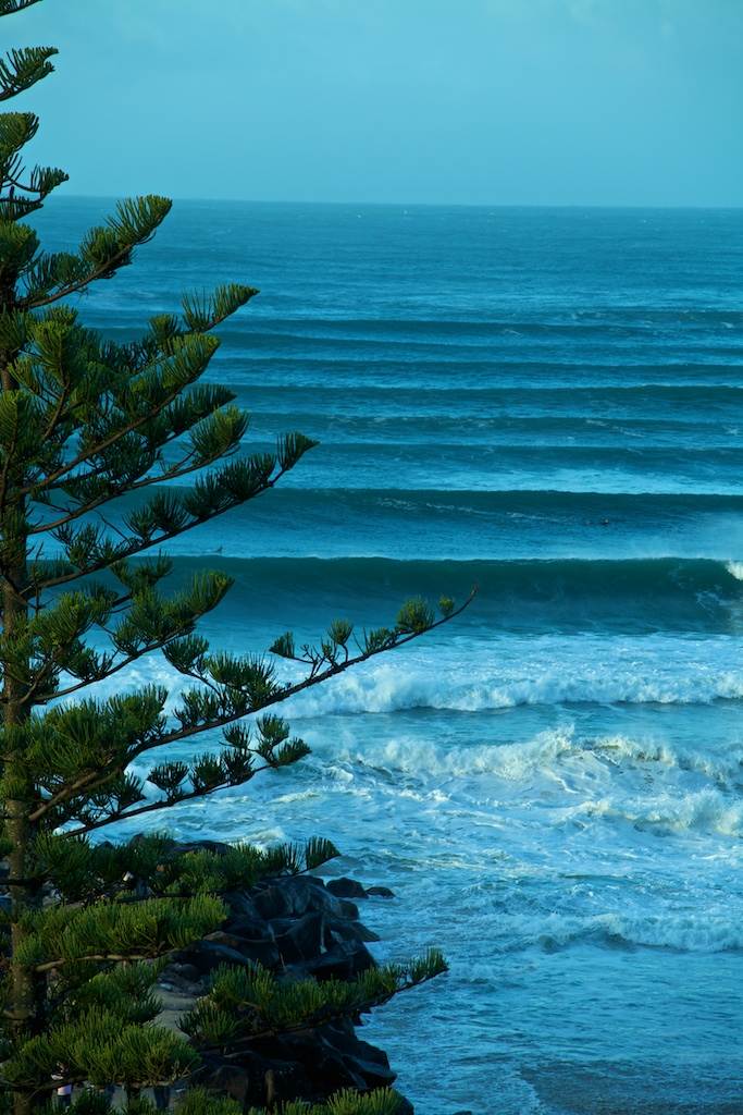 Big swell at Kirra