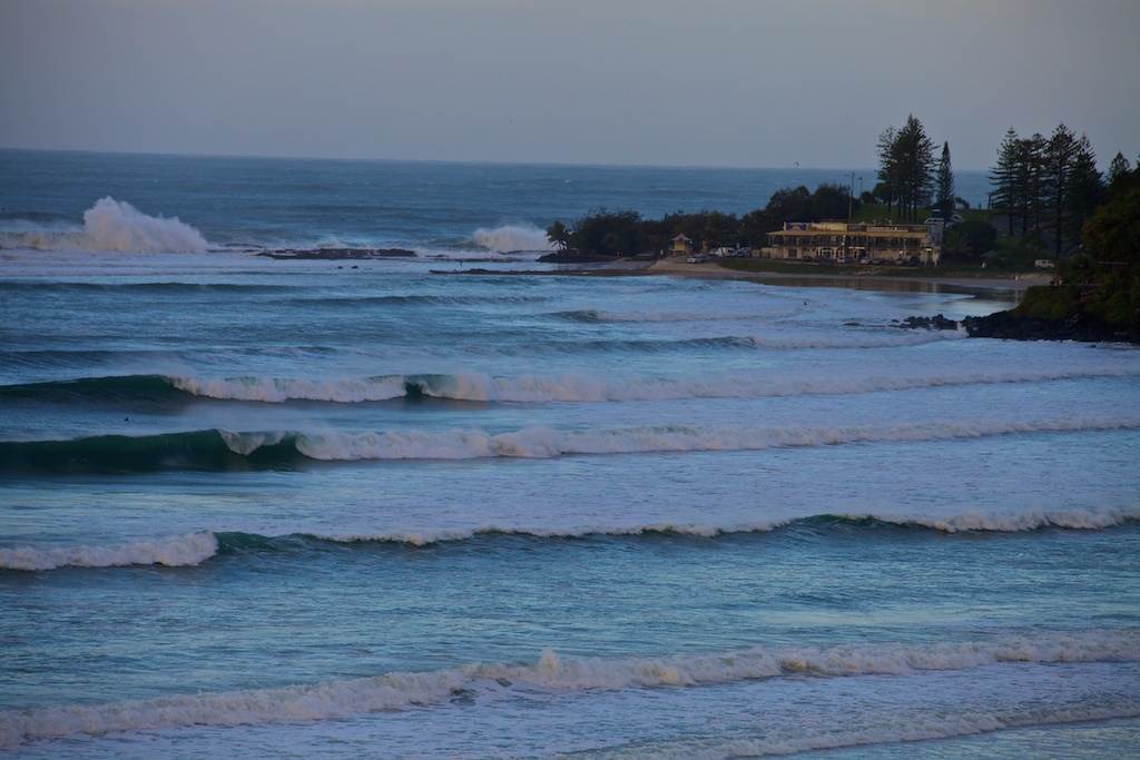 Big swell at Kirra