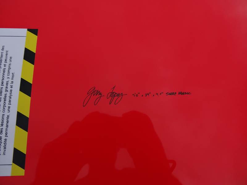 Surftech Lopez surf music 9'0" x 34"