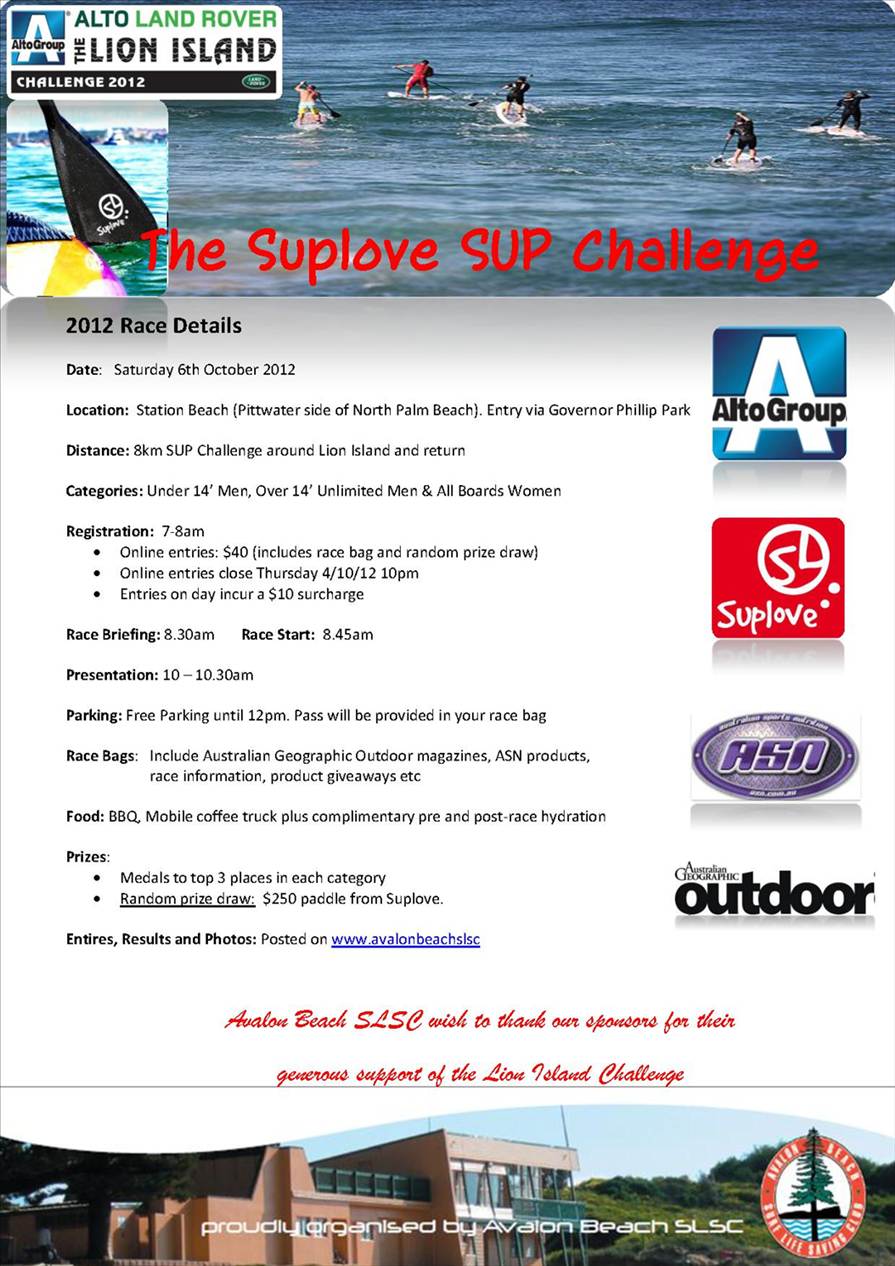The Suplove Sup Challenge