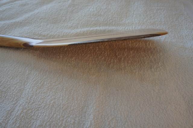 The blade from the side