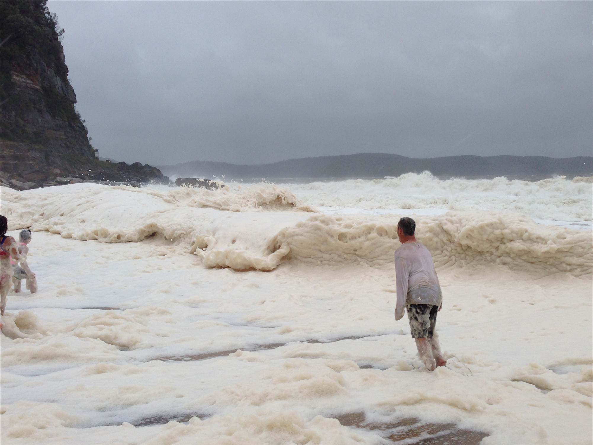 Gaz about to be foamed