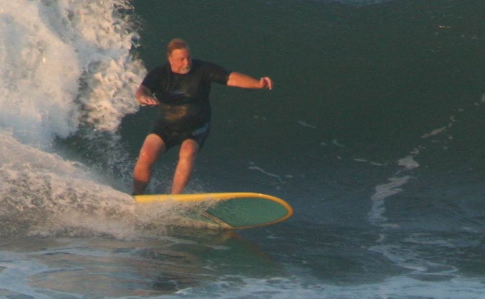 "Popping up" at 138 kg was a struggle... but I could still surf