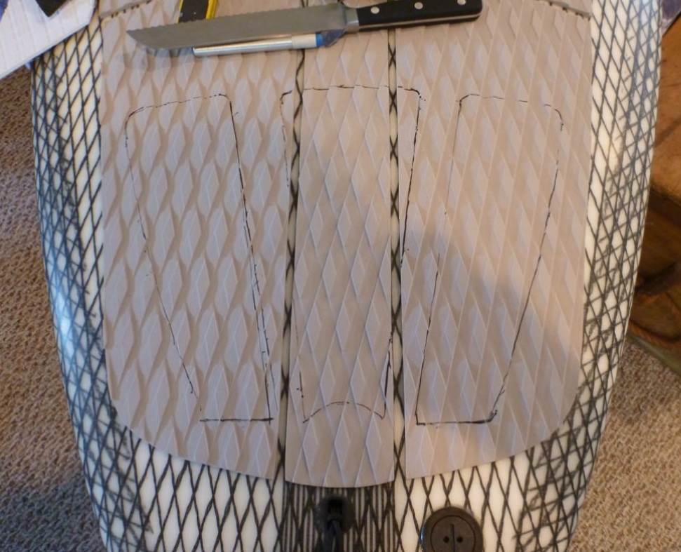 Trace new bits on pad...