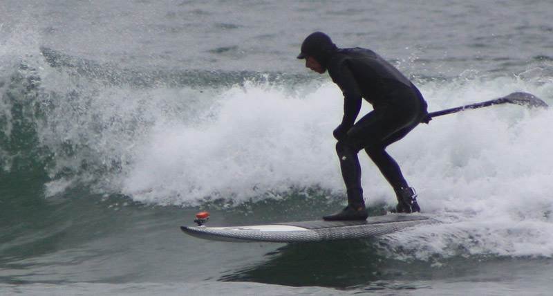 riding my new Hobie 8'4 CM RAW Sup