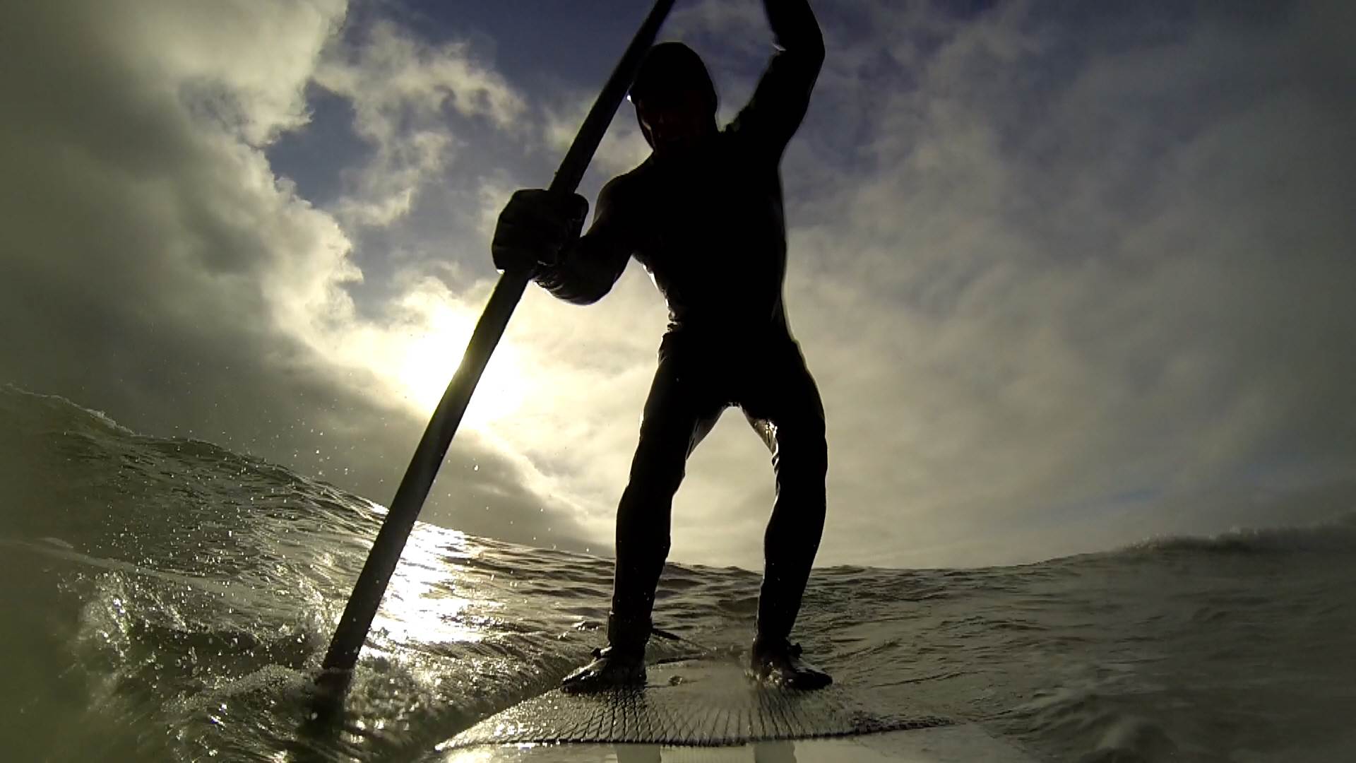 riding my new Hobie 8'4 CM RAW Sup