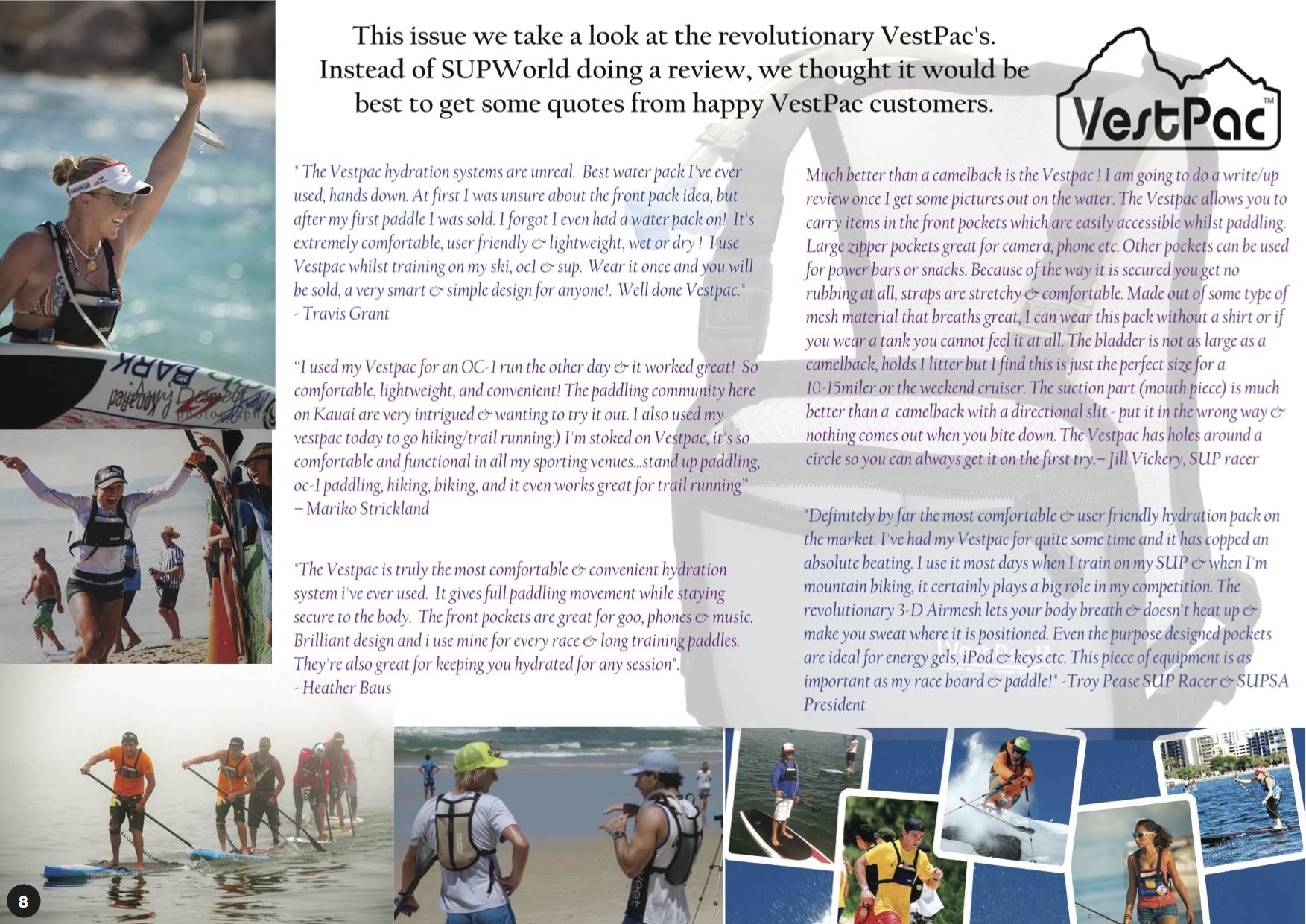 WATERSHACK Vestpac Testimonials