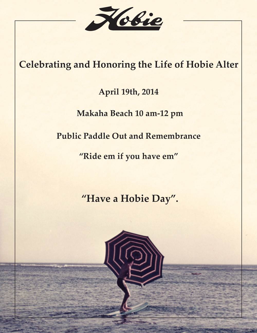 Hobie Alter Paddle Out