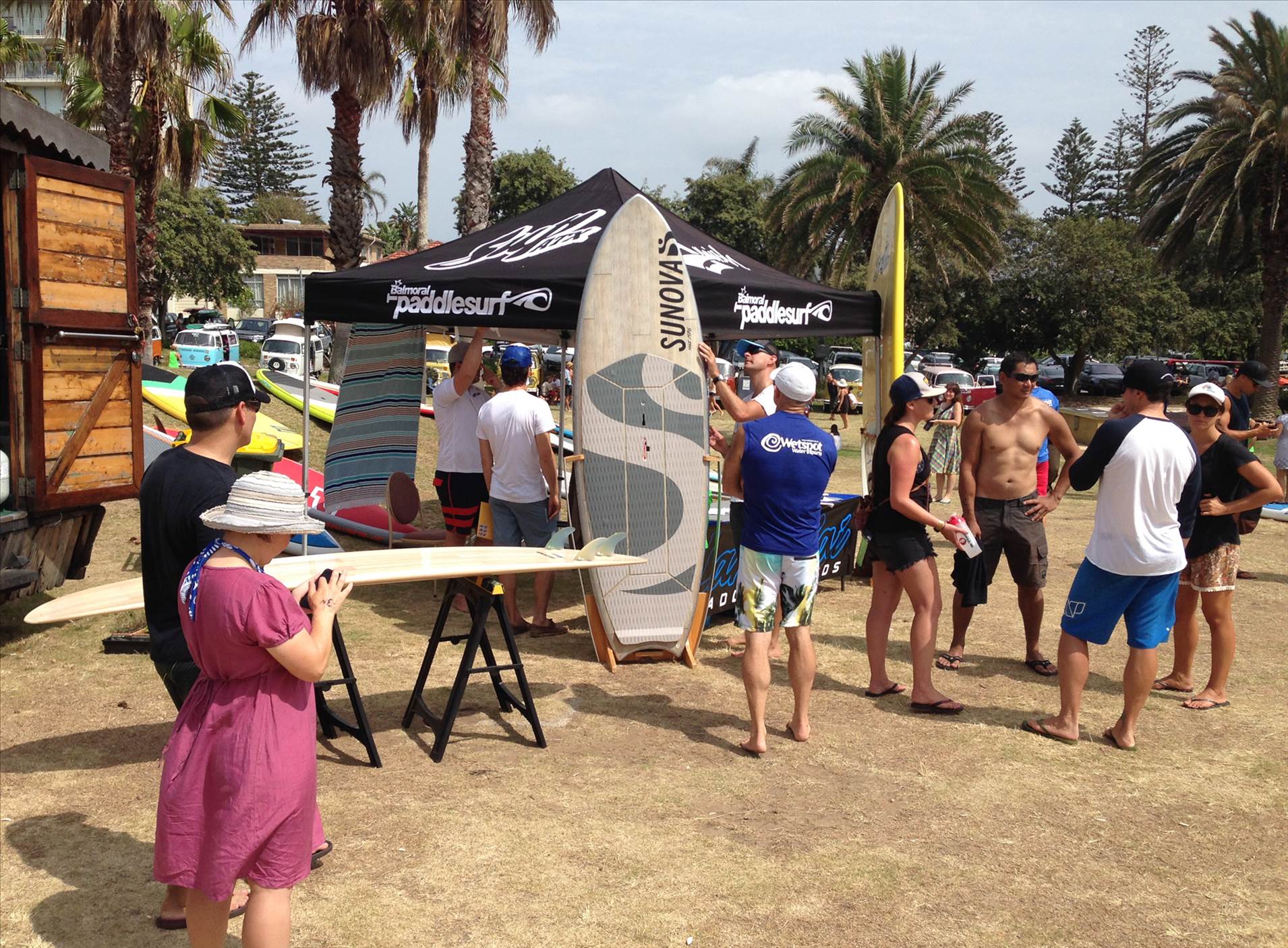 Action atthe Balmoral tent