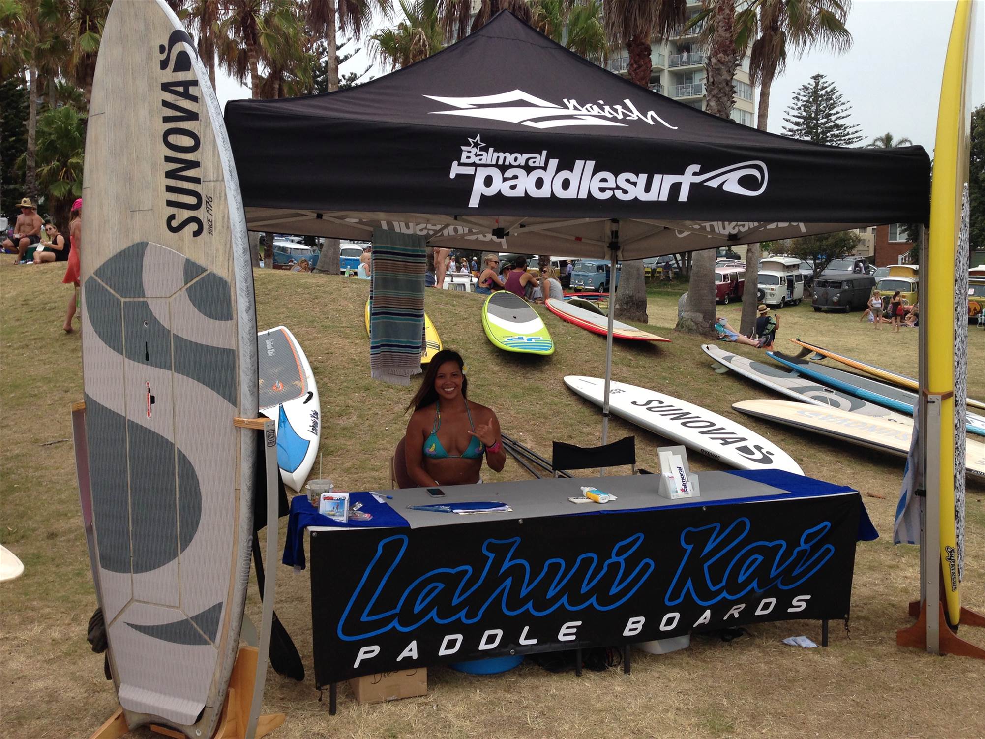 Dukes Day tent with Jill