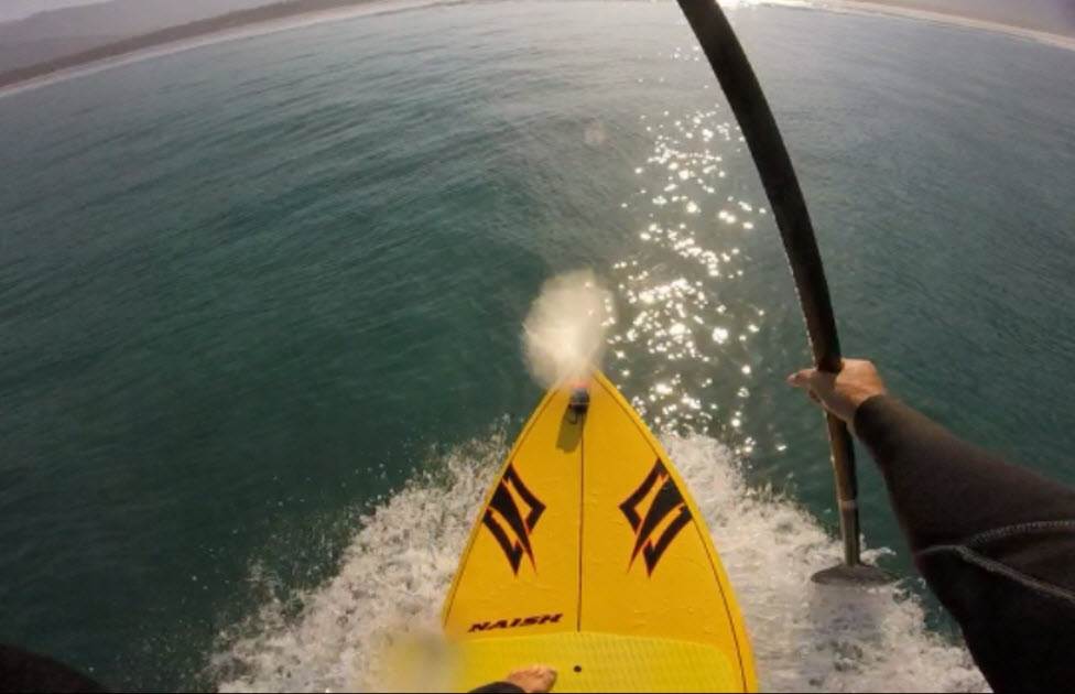 Spray forward on my Naish 8'8" X32