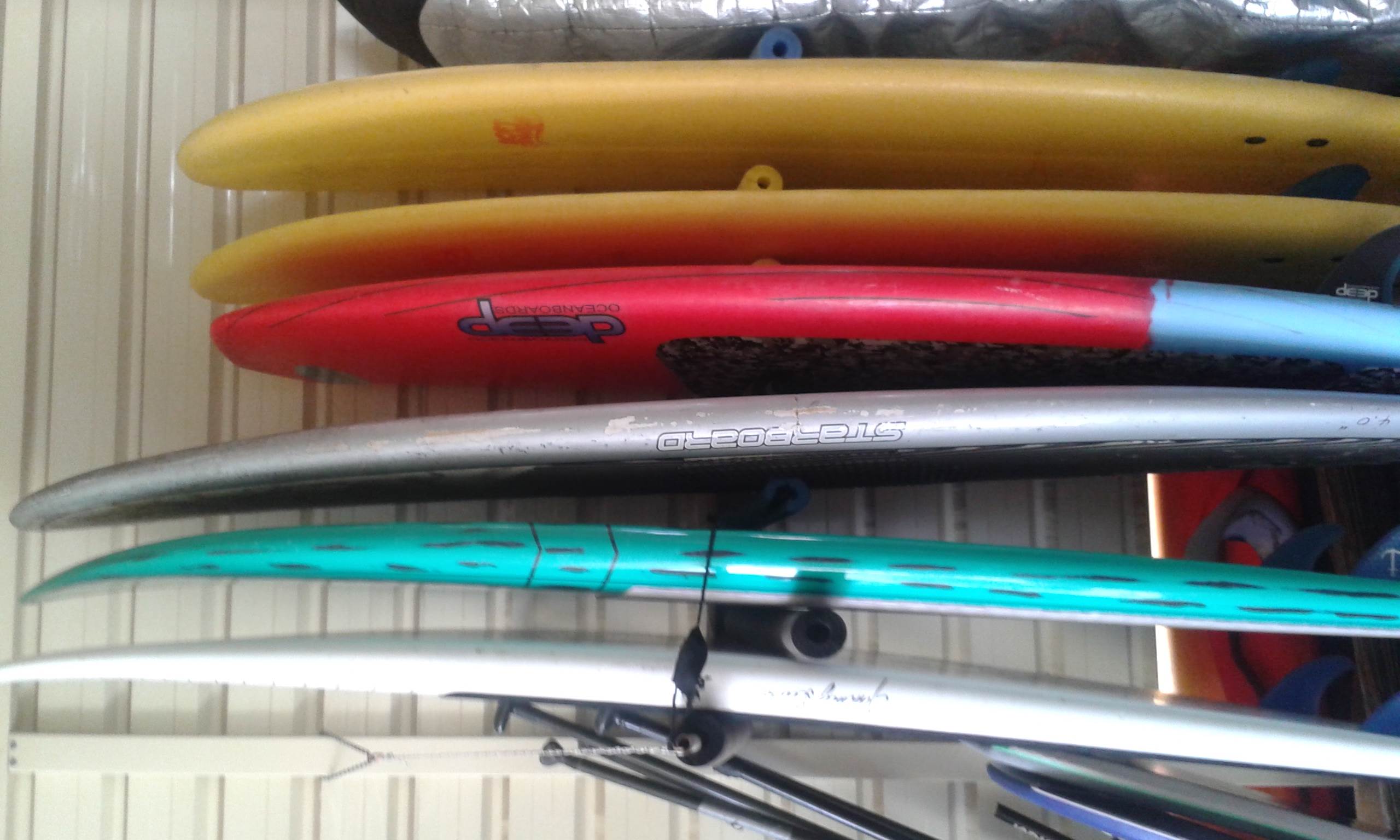 The Boat Shed. Vertical and Horizontal racks