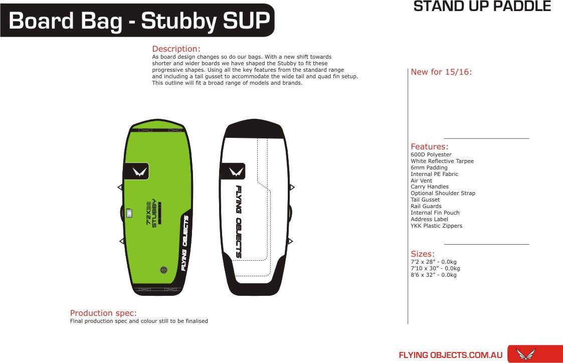 FO stubby SUP Bag