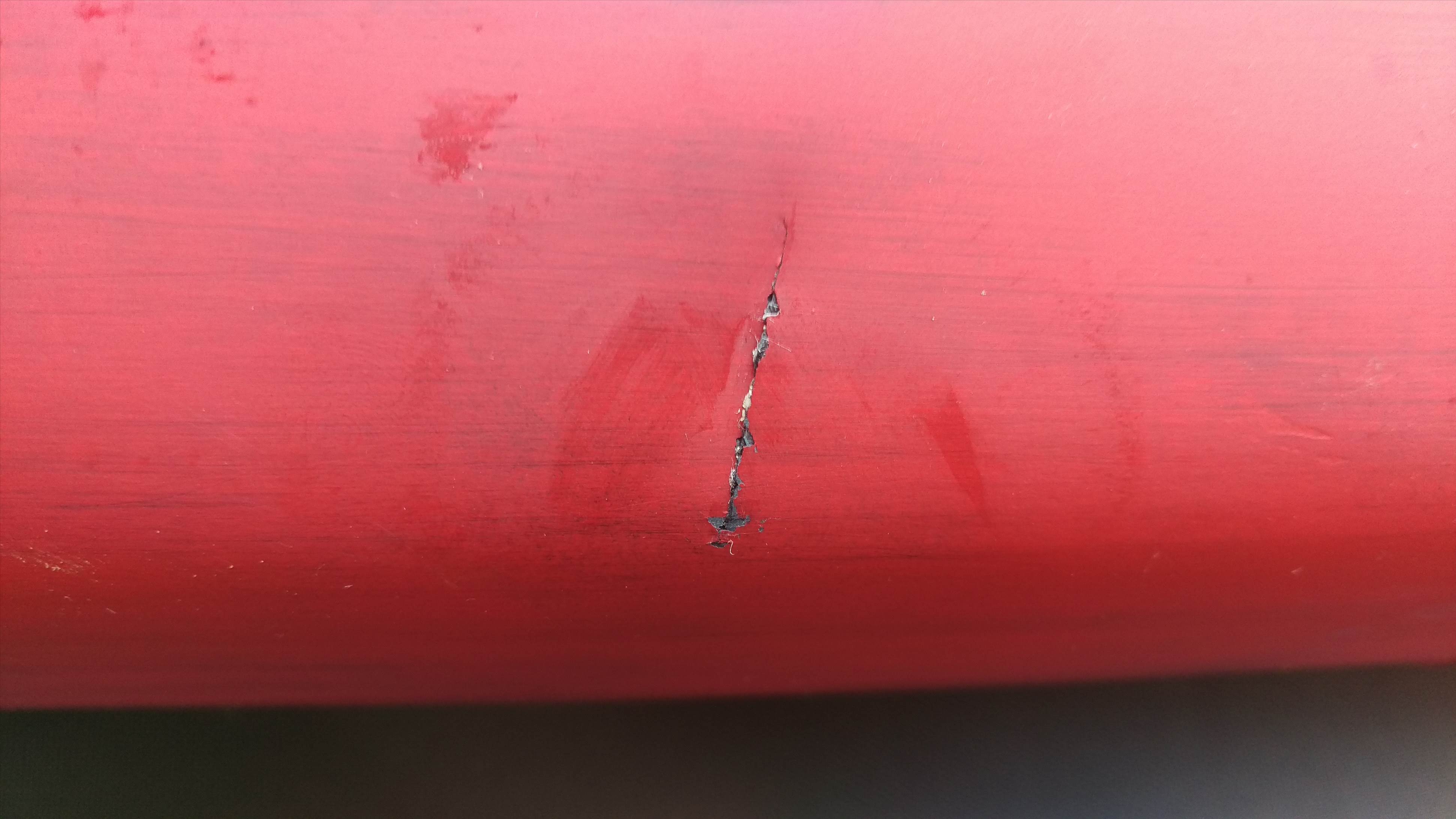 Nice perfect slice completely through