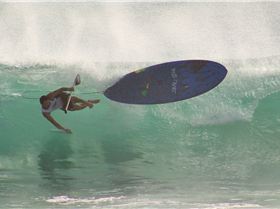 SUP surf wipeout