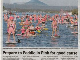 Paddle in Pink Poster
