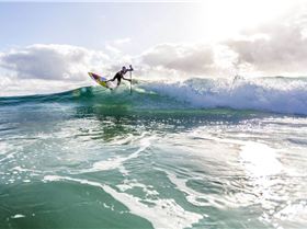 Pro rider Dimitri Georges, coming from France to show us how to ride the F-ONE Madeiro Pro 7'2''