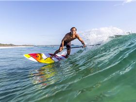 Pro rider Dimitri Georges, coming from France to show us how to ride the F-ONE Madeiro Pro 7'2''