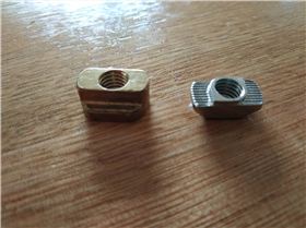 T nut. Steel v coooer