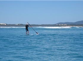 Paddling back out. This is the best part. Normally at this spot it is quite a long ride and a long s