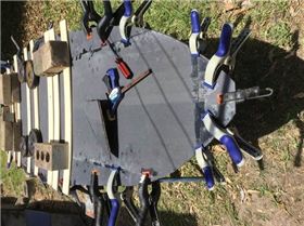 Added a couple of panels to the sides, trying to keep the concave even.