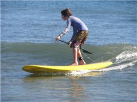 Kids enjoying SUP for first time