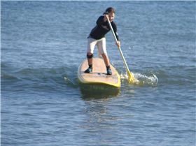 Kids enjoying SUP for first time