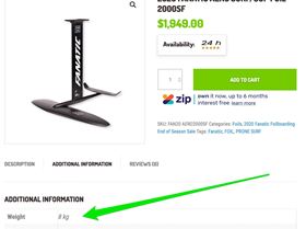 2020FanaticAeroSurfSupFoil2000SFResponsiveActionSportsWA