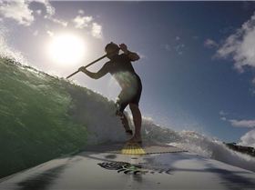 Speeding along the crest