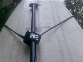 hold paddle to board