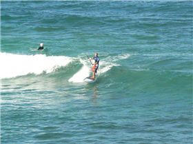 Fun in the wind. Northern reef break Perth