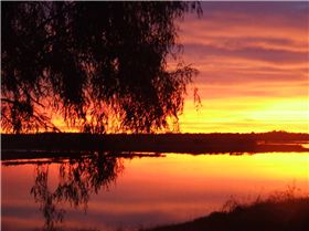 09sunset of the back deck