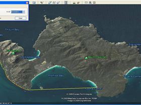 Map of Freycinet Peninsula. N is left