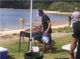 Mike busy on the bbq