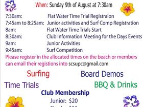 Sunshine Coast Stand Up Paddle Club Flyer