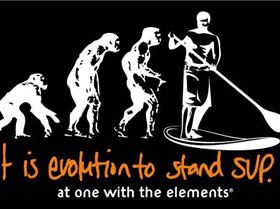 at one with the elements SUP tee