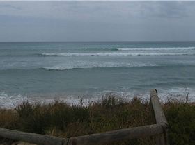photo taken after wind came in but great SUP wave