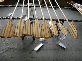Suplove Wood Paddles in production