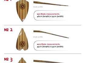 136 OUT Wooden Paddles Profiles