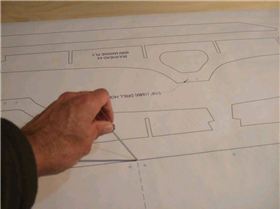 marking out ply from full size plans