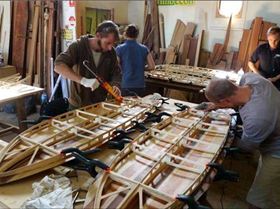 Hollow Wood Fish Frame and Top Skin