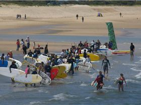 ONBOARD SA SUP DOWNWIND RACE