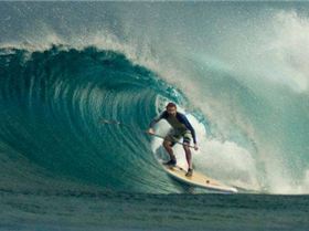 Red Air inflatable in deep