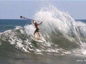 Noah in Hawaii - playing on the backwash