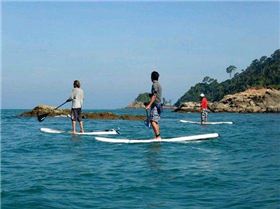 Stand Up Paddling off Malaysia