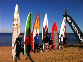 Keen Melbourne winter paddlers!