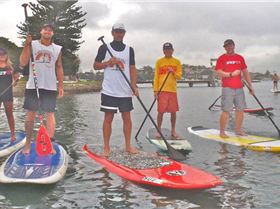 Paddling with "Gerry Lopez"!
